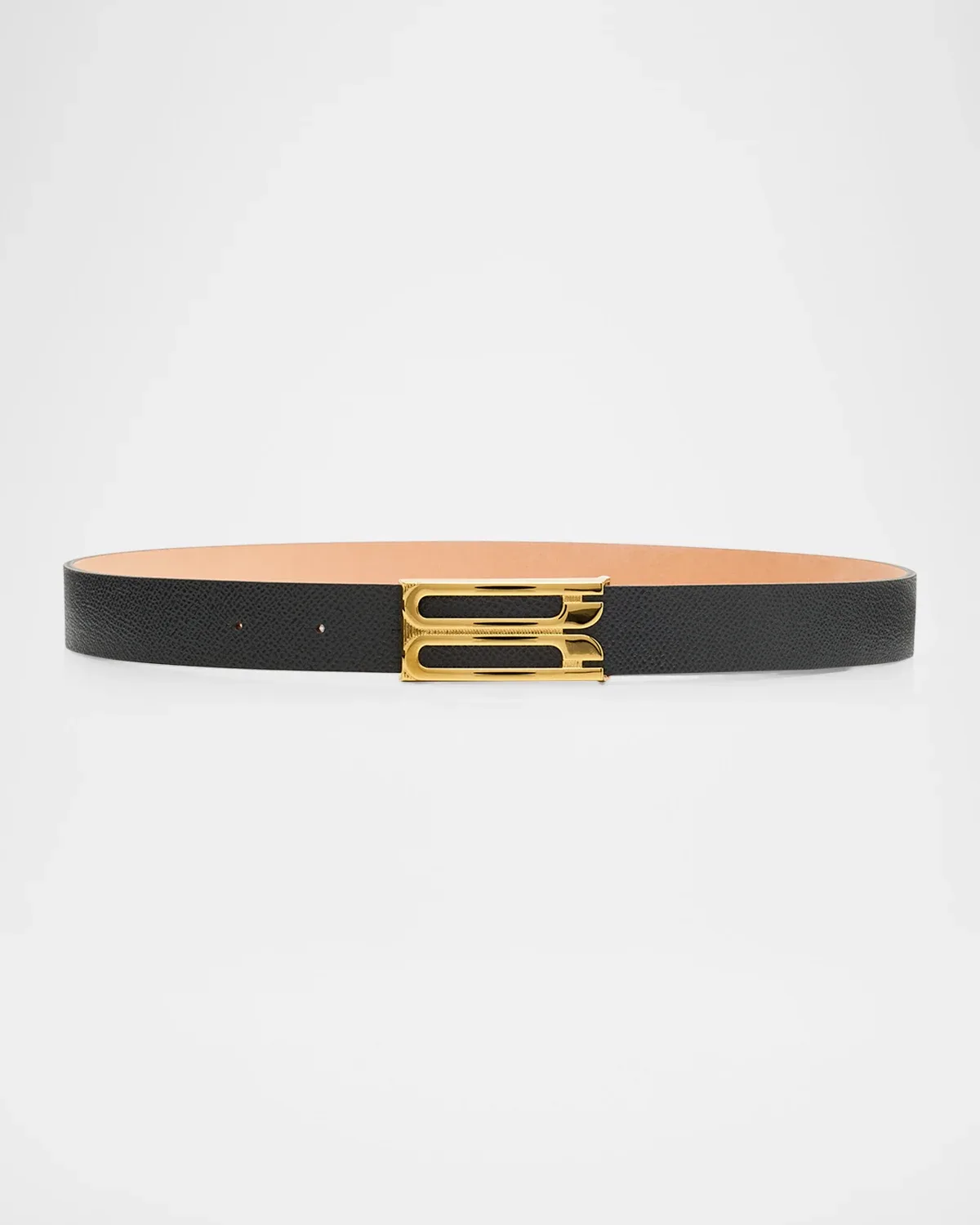 Dorian Frame Belt in Croc-Embossed Leather by Victoria Beckham
