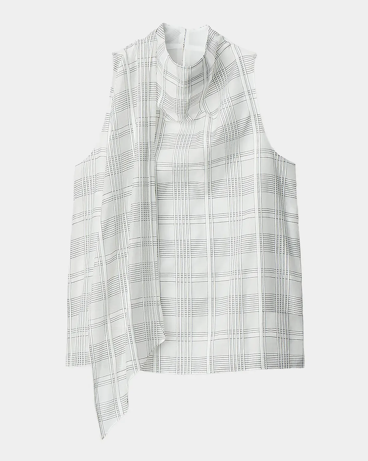 Adela Plaid Silk-Blend Scarf Top by Rag & Bone