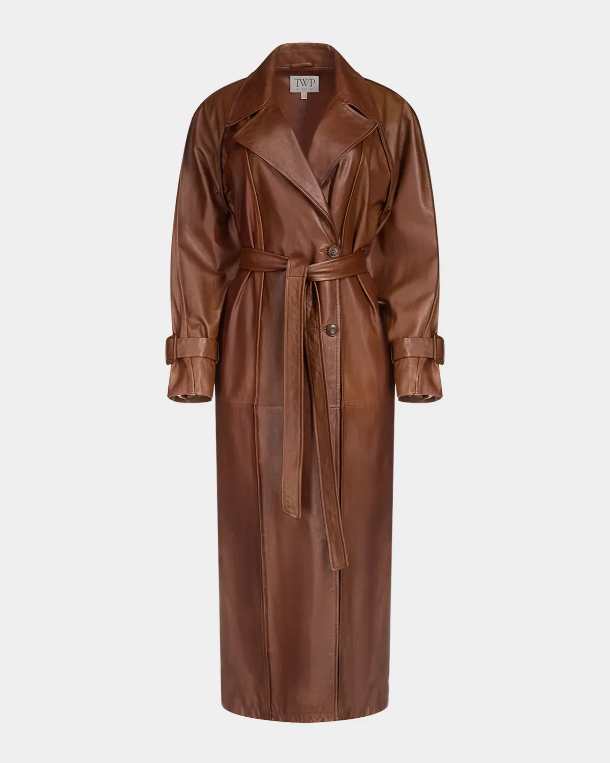 Unfinished Business Leather Trench Coat