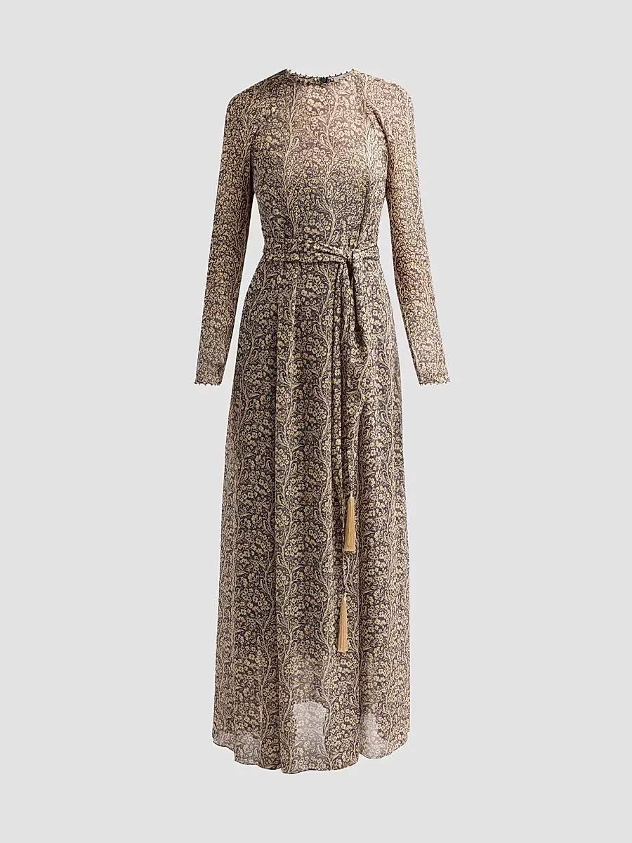 Valiant Paisley Belted Maxi Dress by Zimmermann