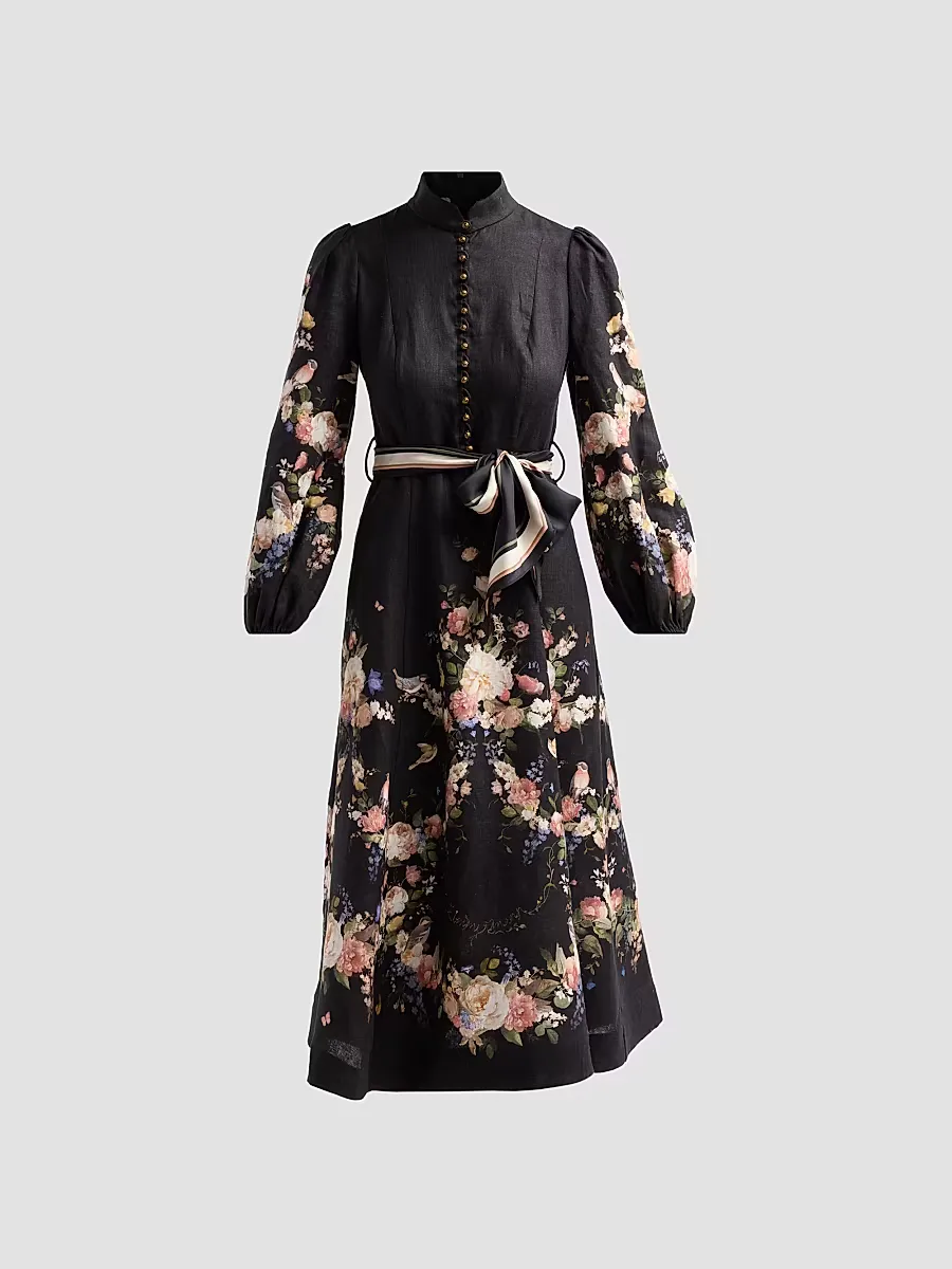 Valiant Button Midi Dress by Zimmermann