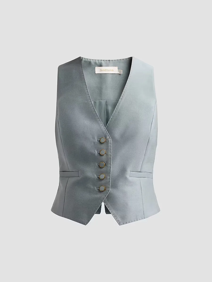 Valiant Wool-Silk Waistcoat by Zimmermann