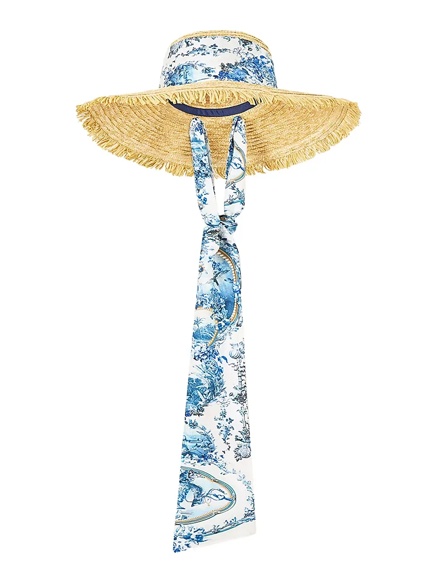 The Porcelain Printed Sun Hat by Camilla
