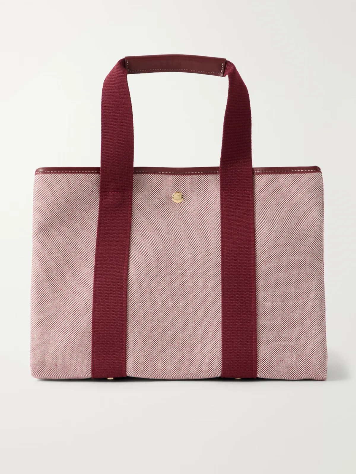 Traversée Leather-Trimmed Cotton Oxford Tote