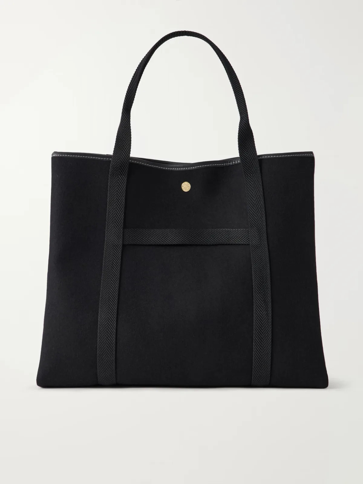 Traversée Leather-Trimmed Canvas Tote