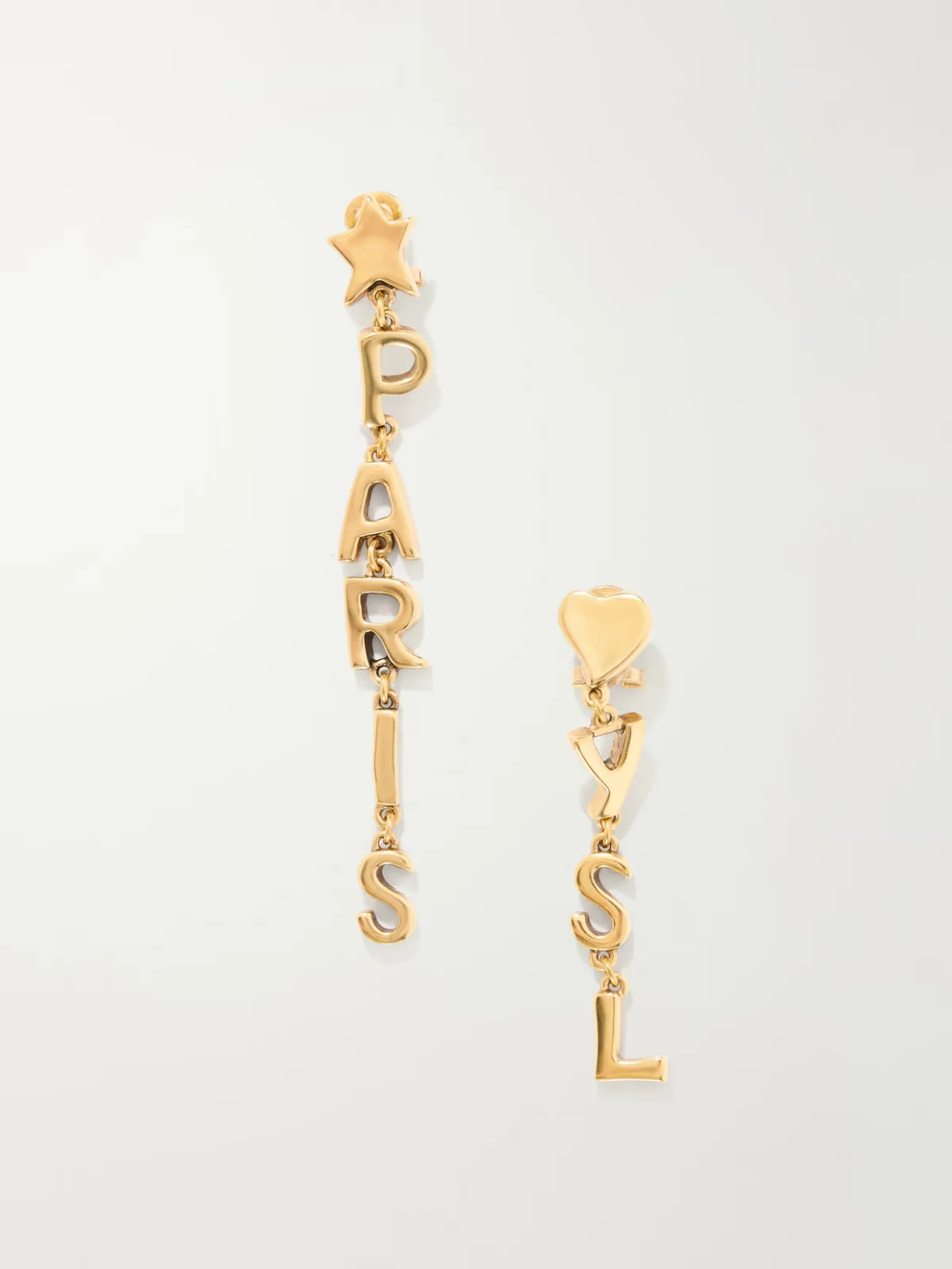 Paris Gold-Tone Earrings by SAINT LAURENT