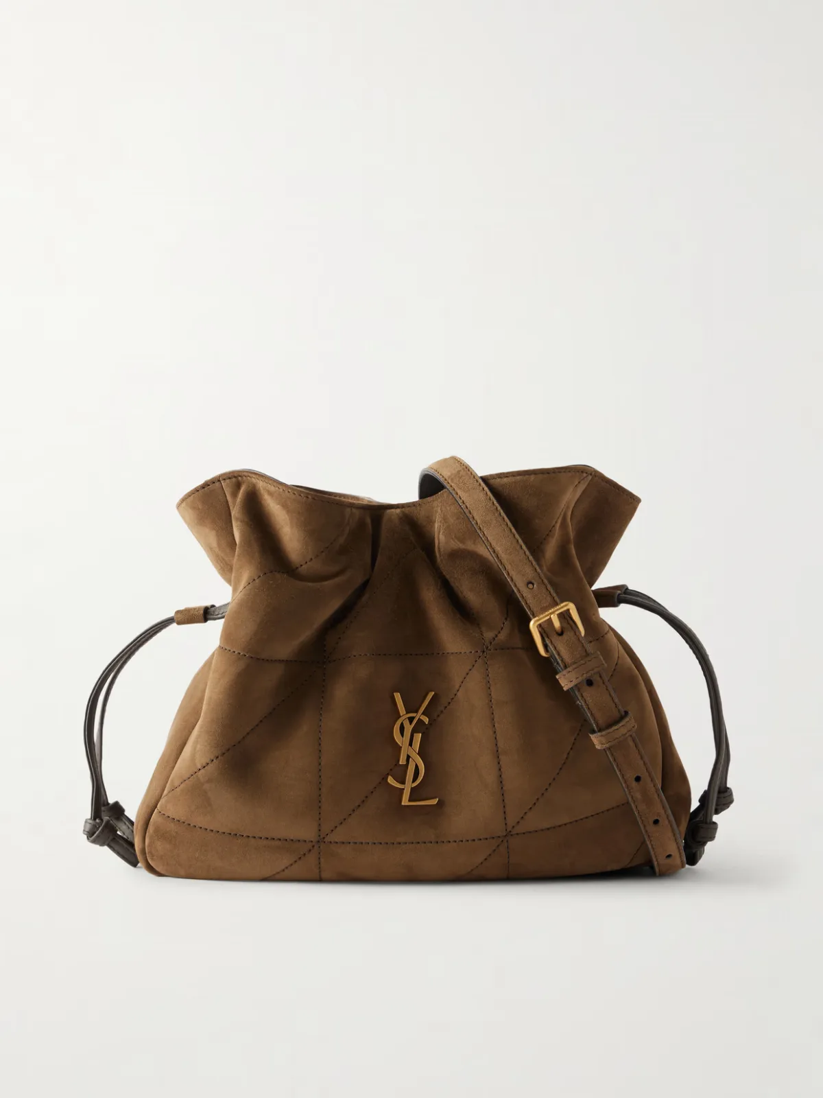 Jamie Quilted Suede Shoulder Bag by SAINT LAURENT