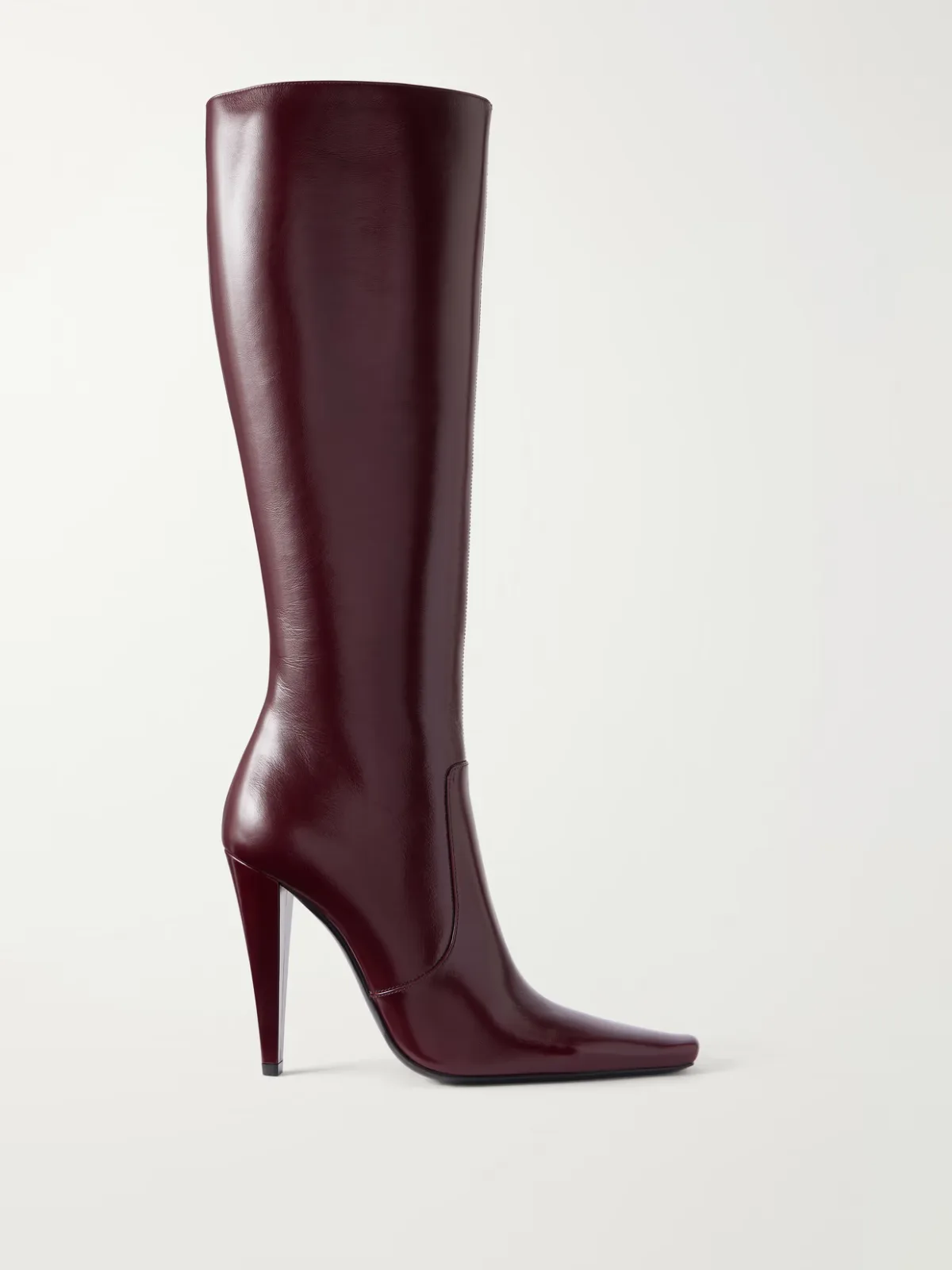 77 110 Leather Knee Height Boots by SAINT LAURENT