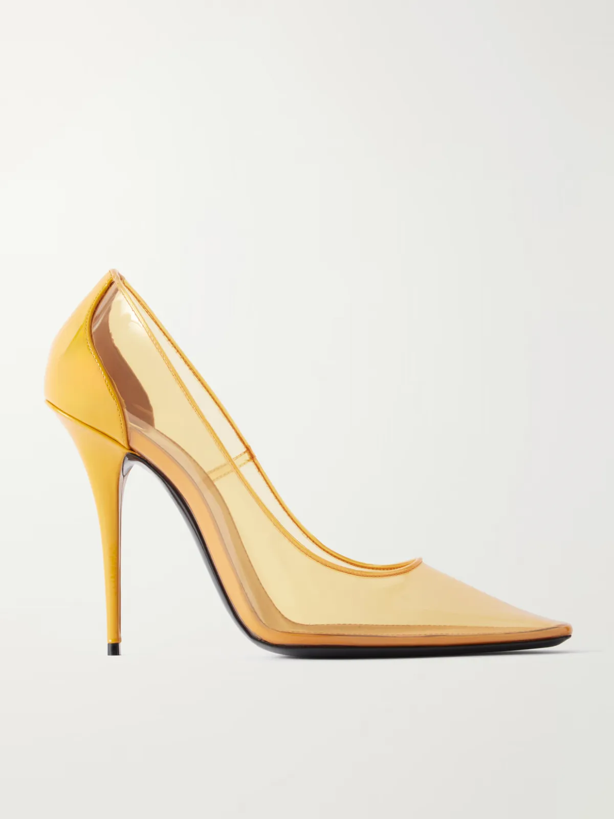 Folie 110 Leather-Trimmed Tpu Pumps by SAINT LAURENT