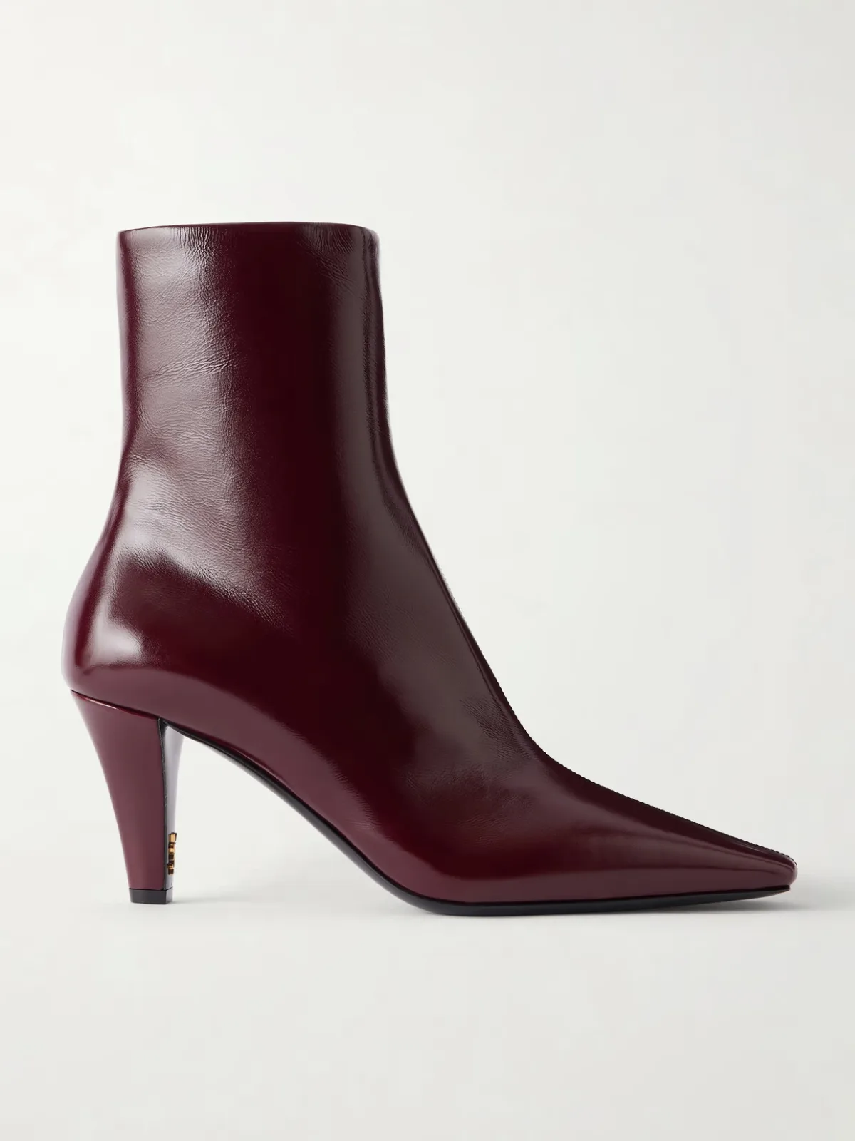 Jill Cassandre-Embellished Leather Ankle Boots by SAINT LAURENT