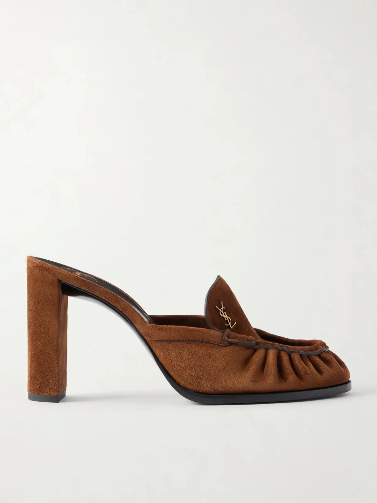 Le Loafer Suede Pumps by SAINT LAURENT