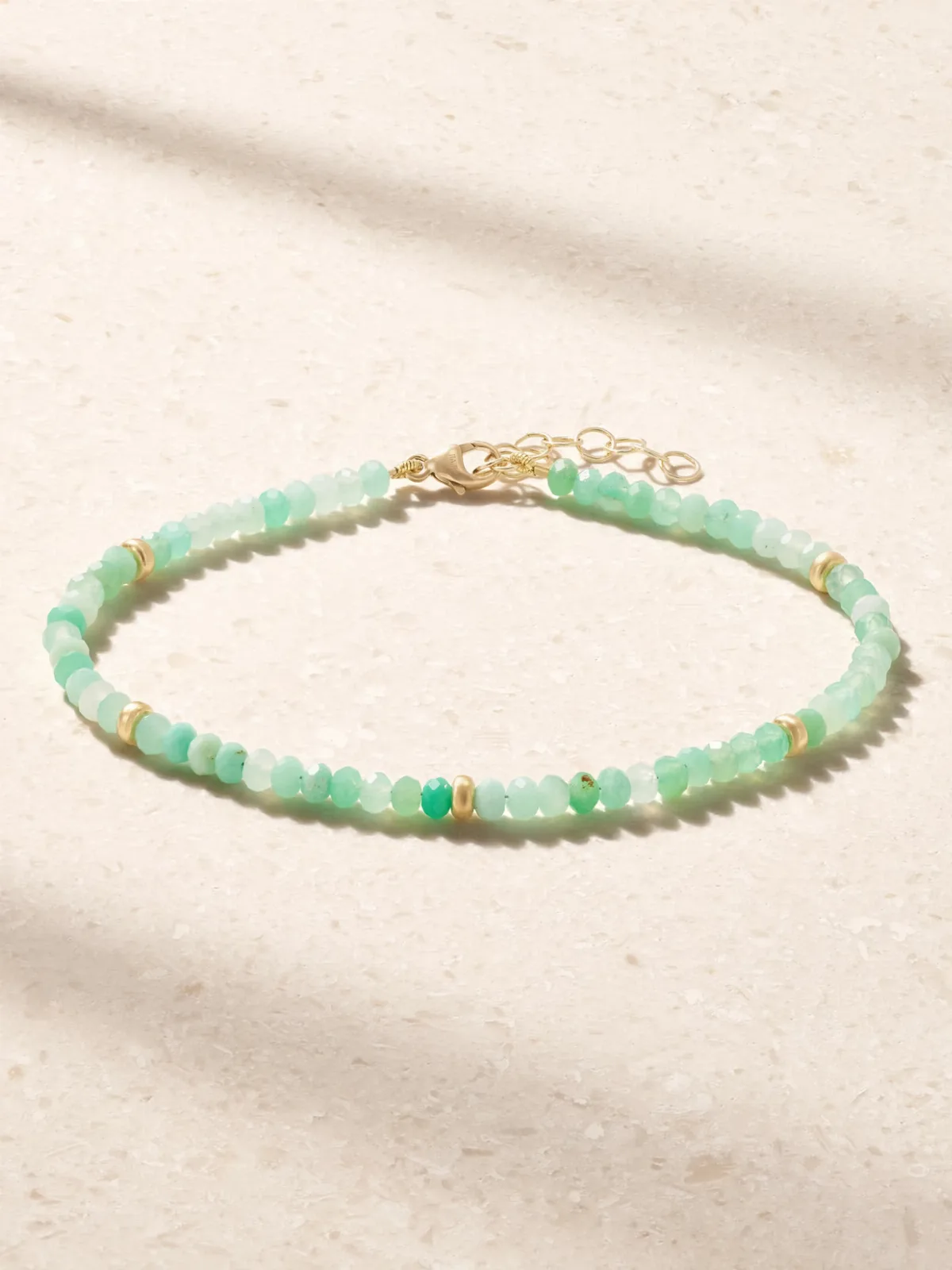 14-Karat Gold Chrysoprase Bracelet by JIA JIA