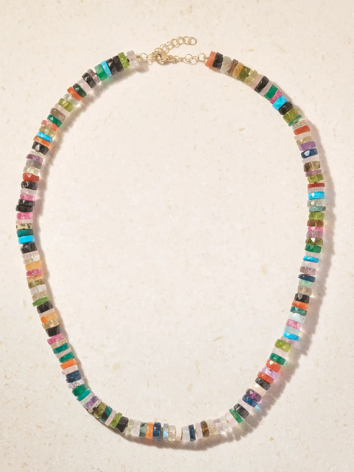 Rainbow 14-Karat Gold Multi-Stone Necklace by JIA JIA