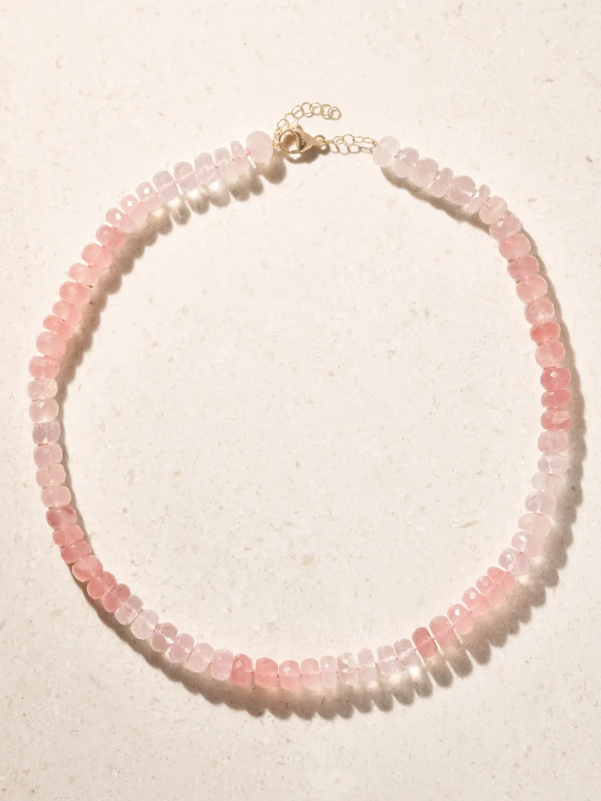Oracle 14-Karat Yellow Gold Quartz Beaded Necklace by JIA JIA