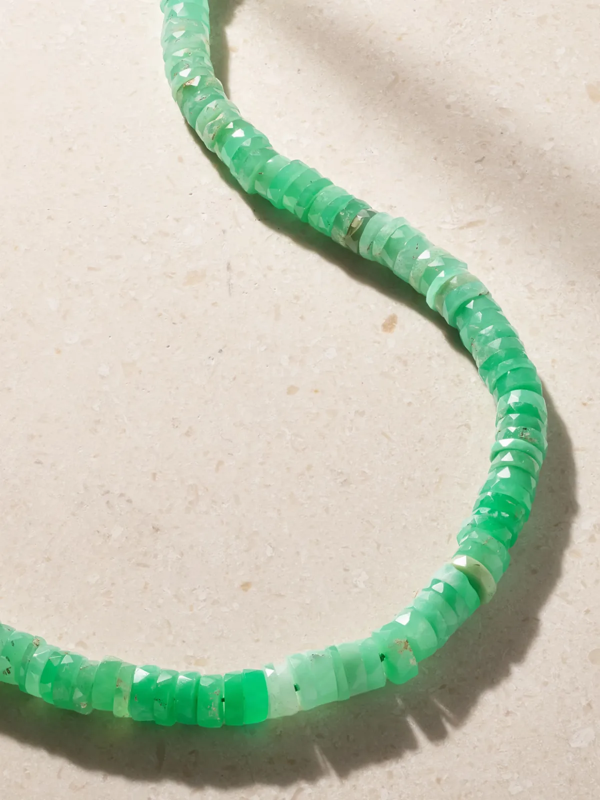 14-Karat Gold Chrysoprase Necklace by JIA JIA