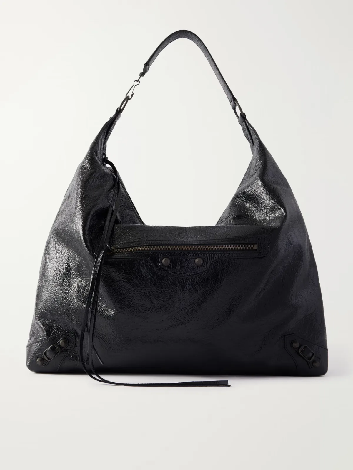 Le City Hobo Large Embellished Leather Shoulder Bag
