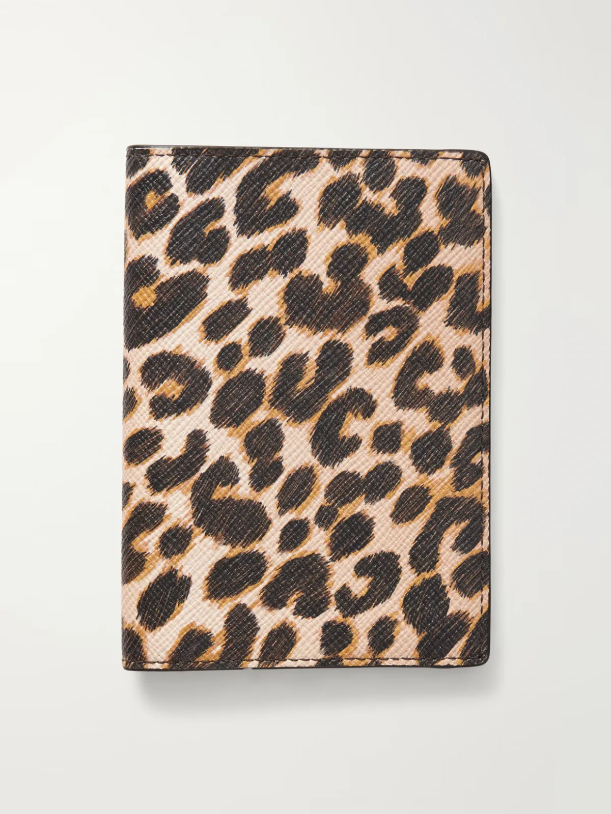 Panama Leopard-Print Leather Passport Holder by Smythson