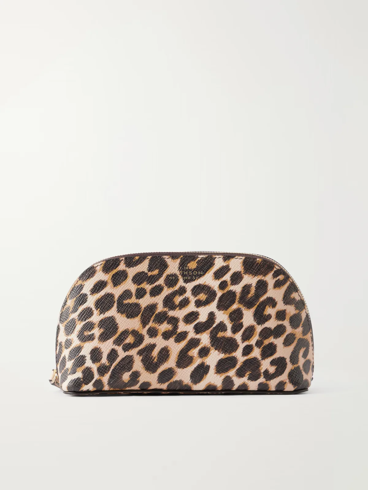 Panama Leopard-Print Leather Cosmetics Case by Smythson