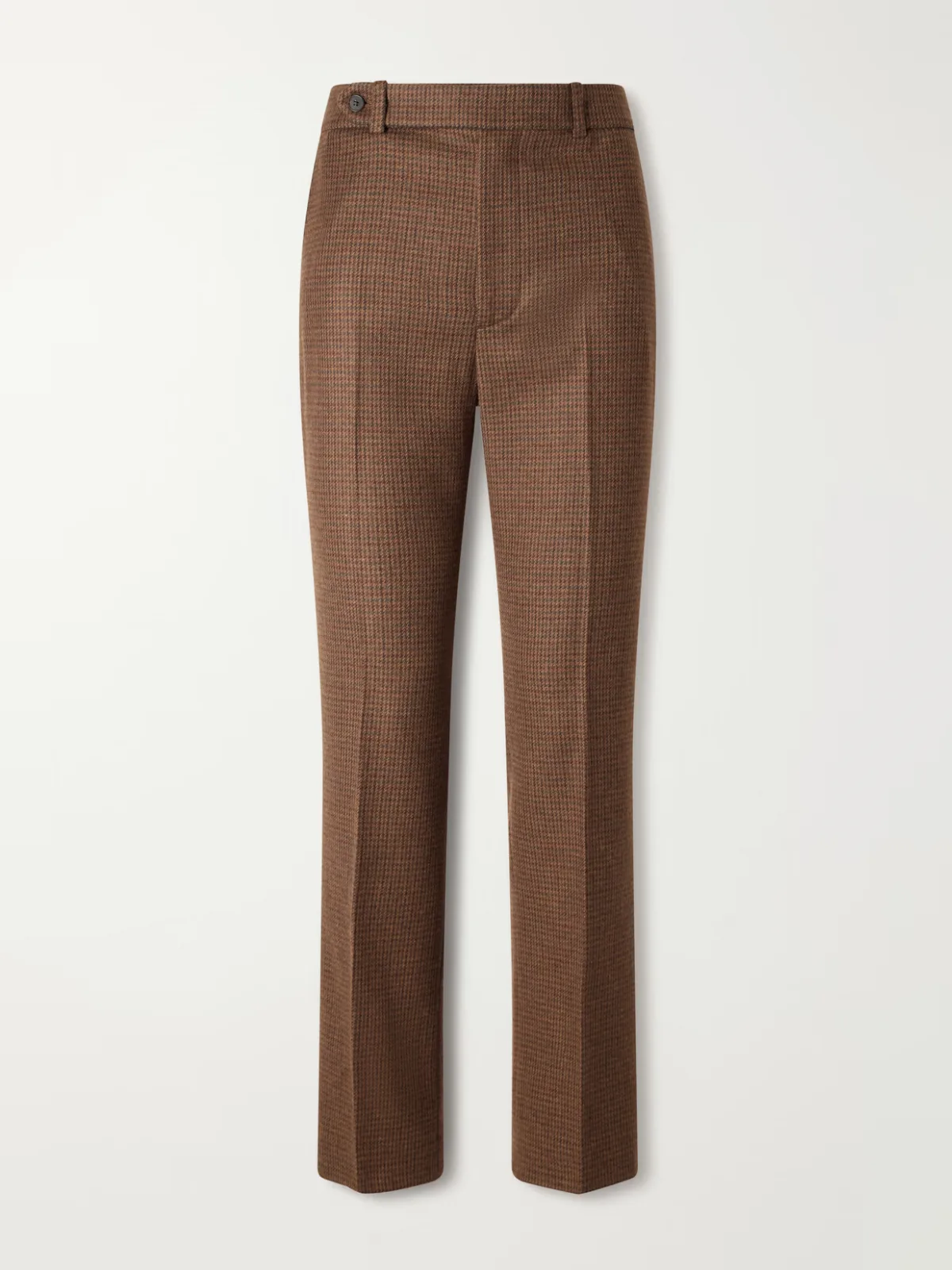 Houndstooth Cotton-Blend Straight-Leg Pants by Polo Ralph Lauren