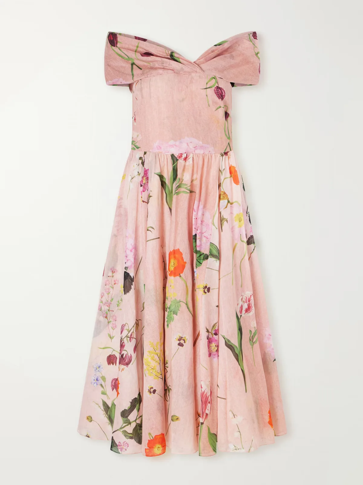 Cotton Midi Dress by Oscar de la Renta