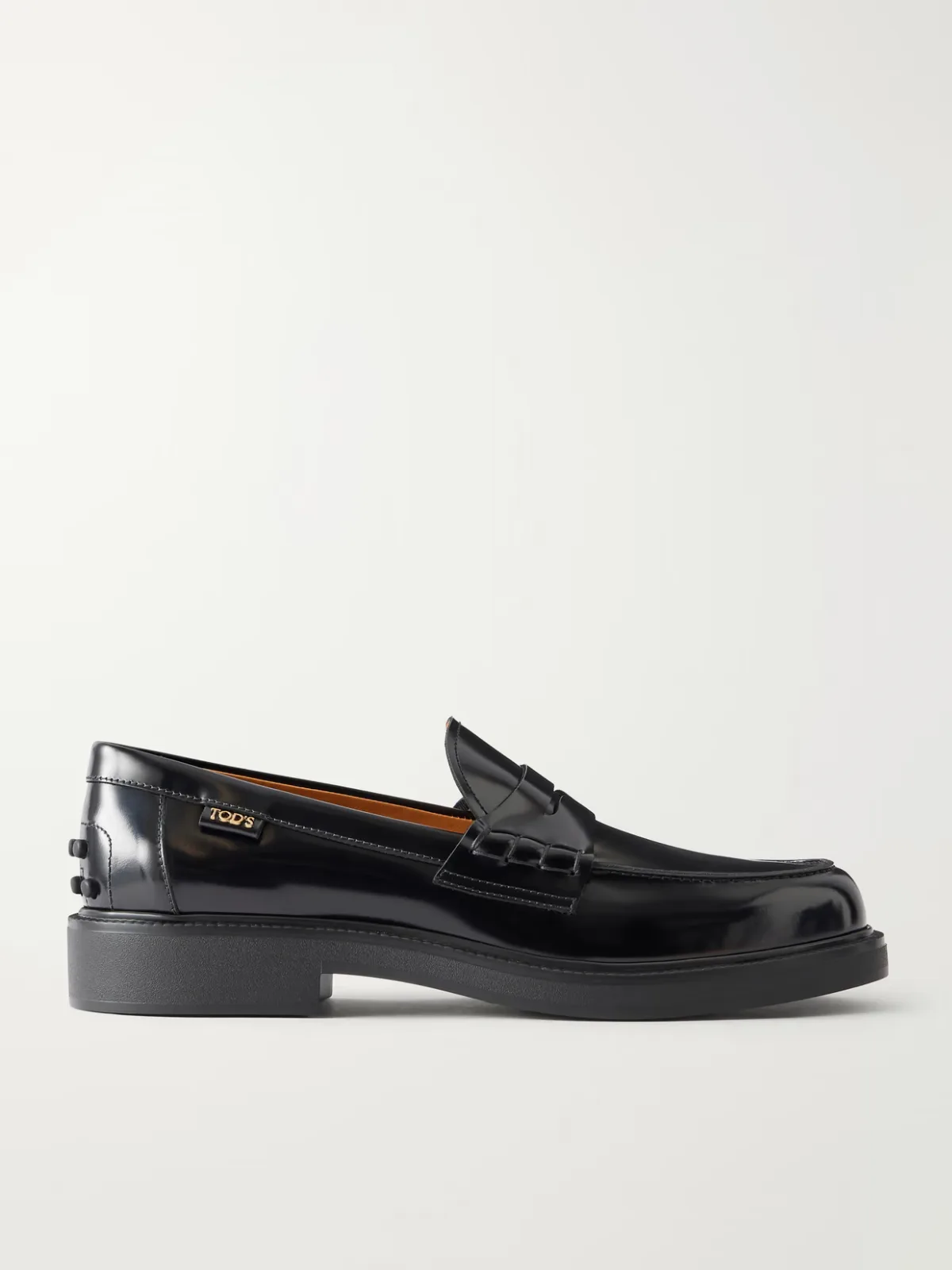 Logo-Detailed Patent-Leather Loafers by Tod's