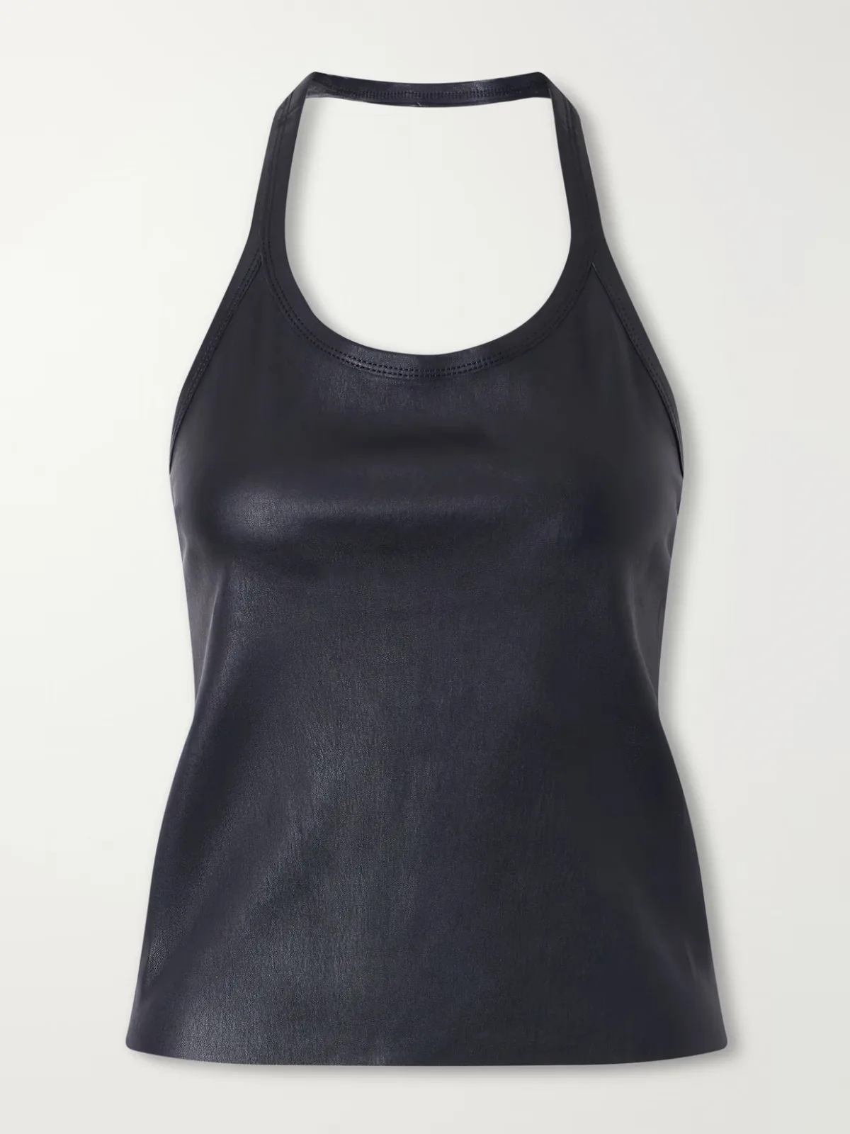 Cherry Leather Tank by STOULS