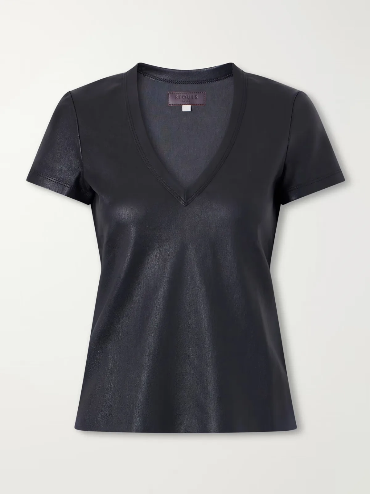 Gigi Leather T-Shirt by STOULS