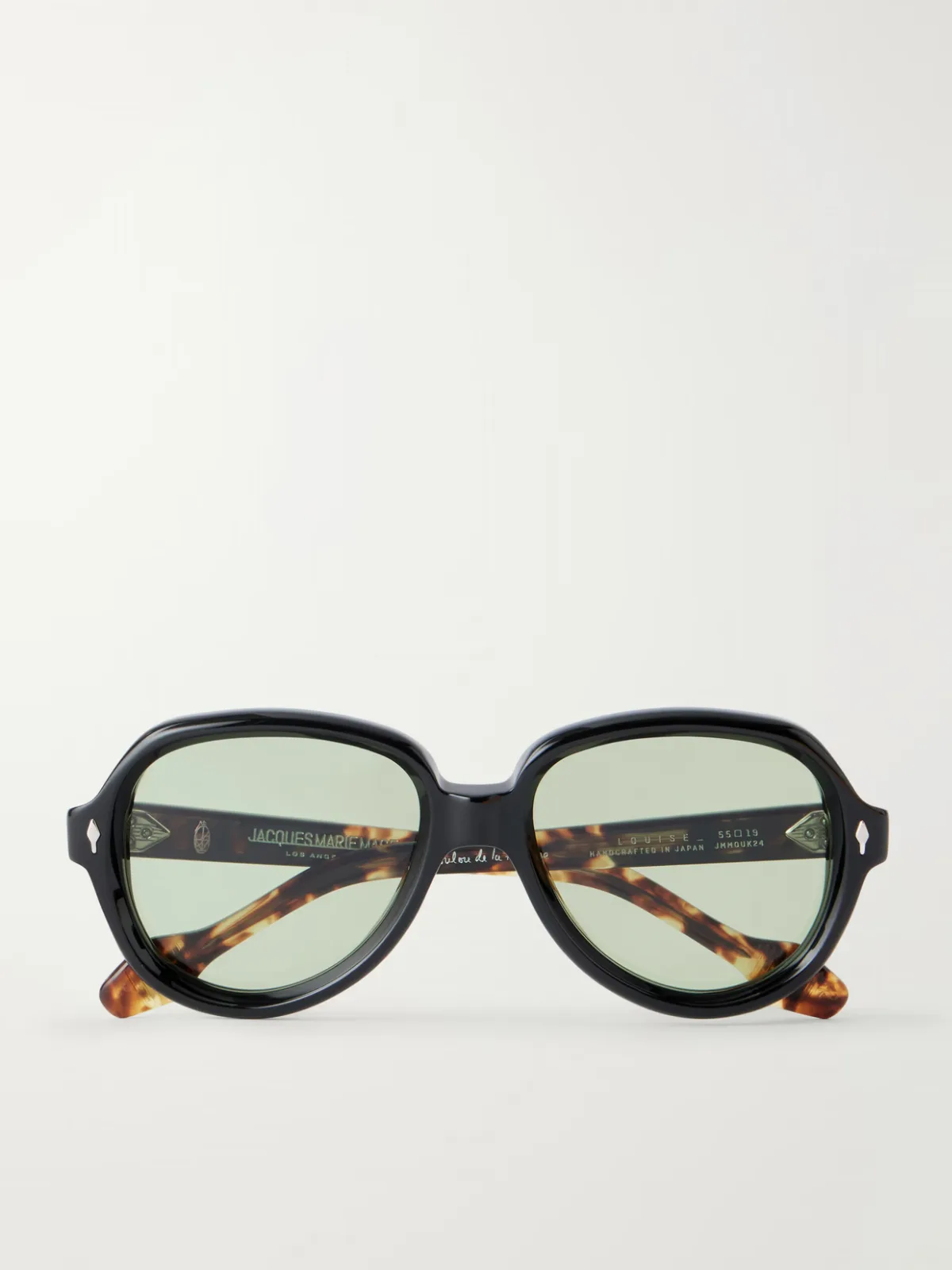 Jacques Marie Mage + Lou Lou De La Falaise Louise Aviator-Style Acetate Sunglasses by Jacques Marie Mage