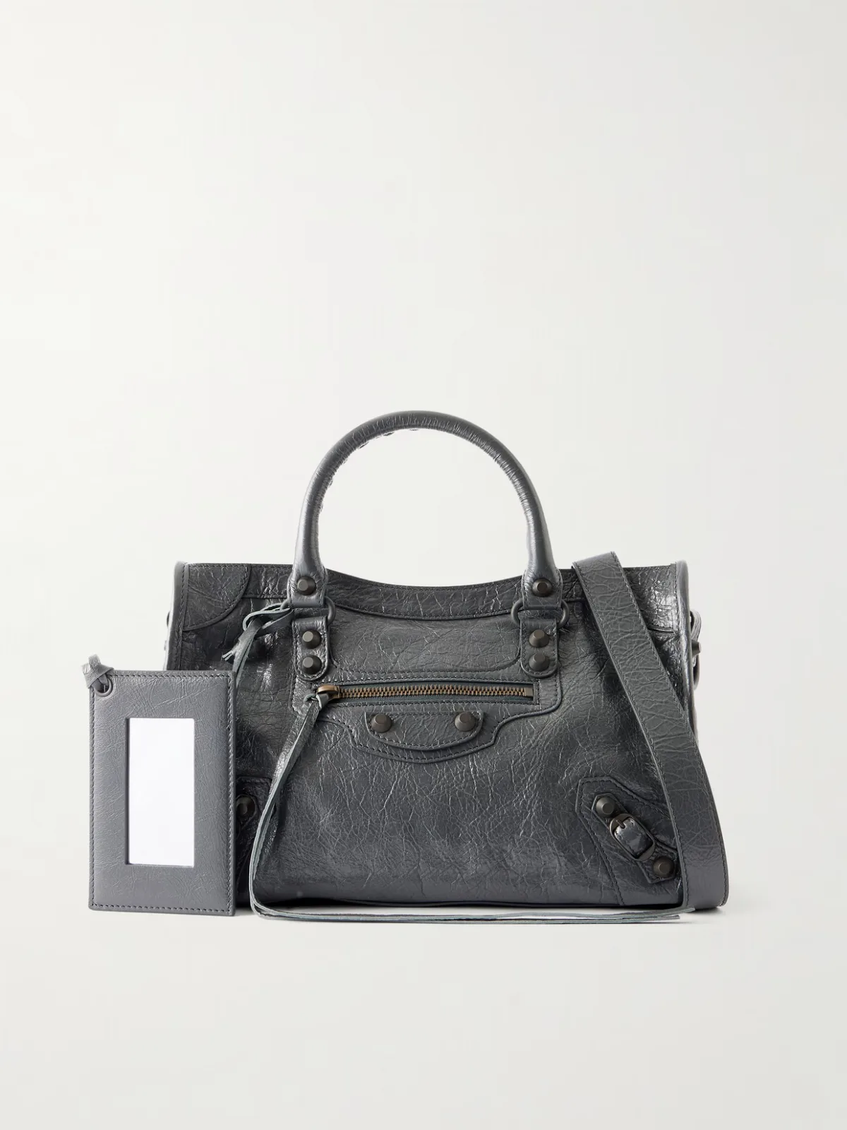 Le City Small Embellished Textured-Leather Tote by Balenciaga