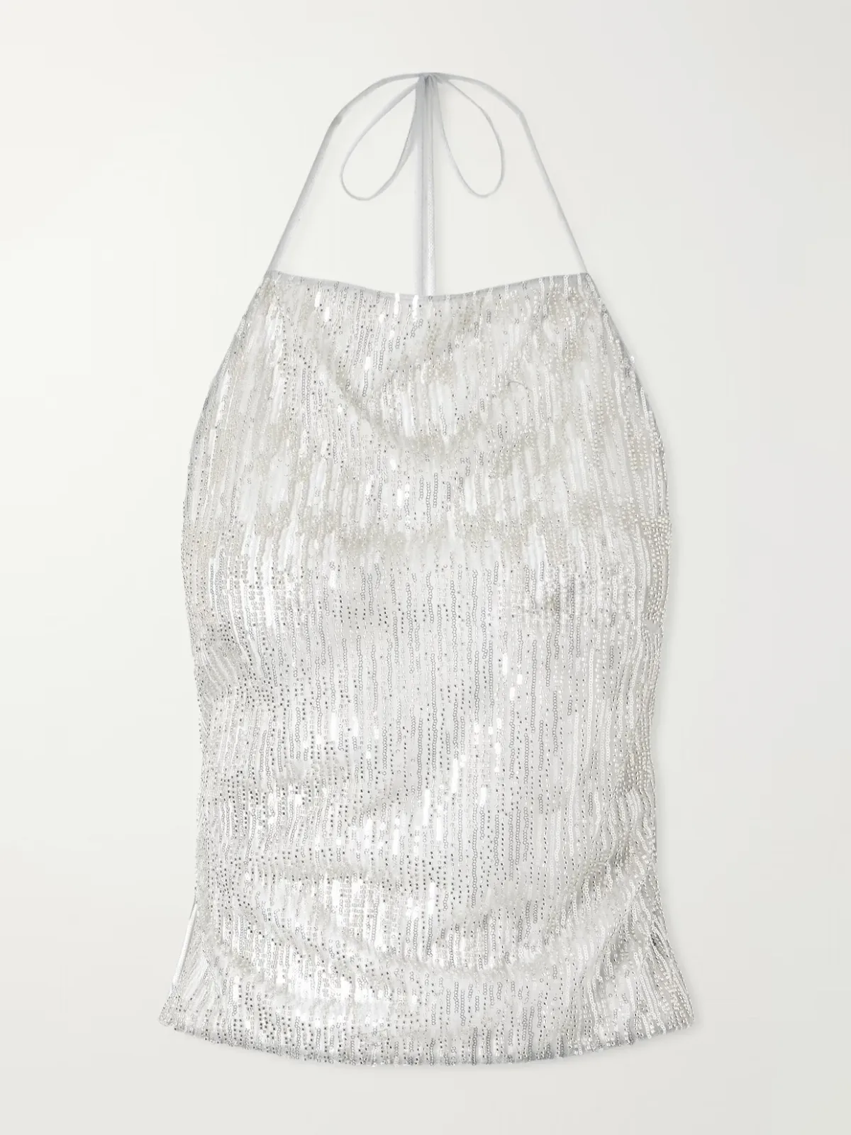 Rayy Sequined Mesh Top by Ilkyaz Ozel