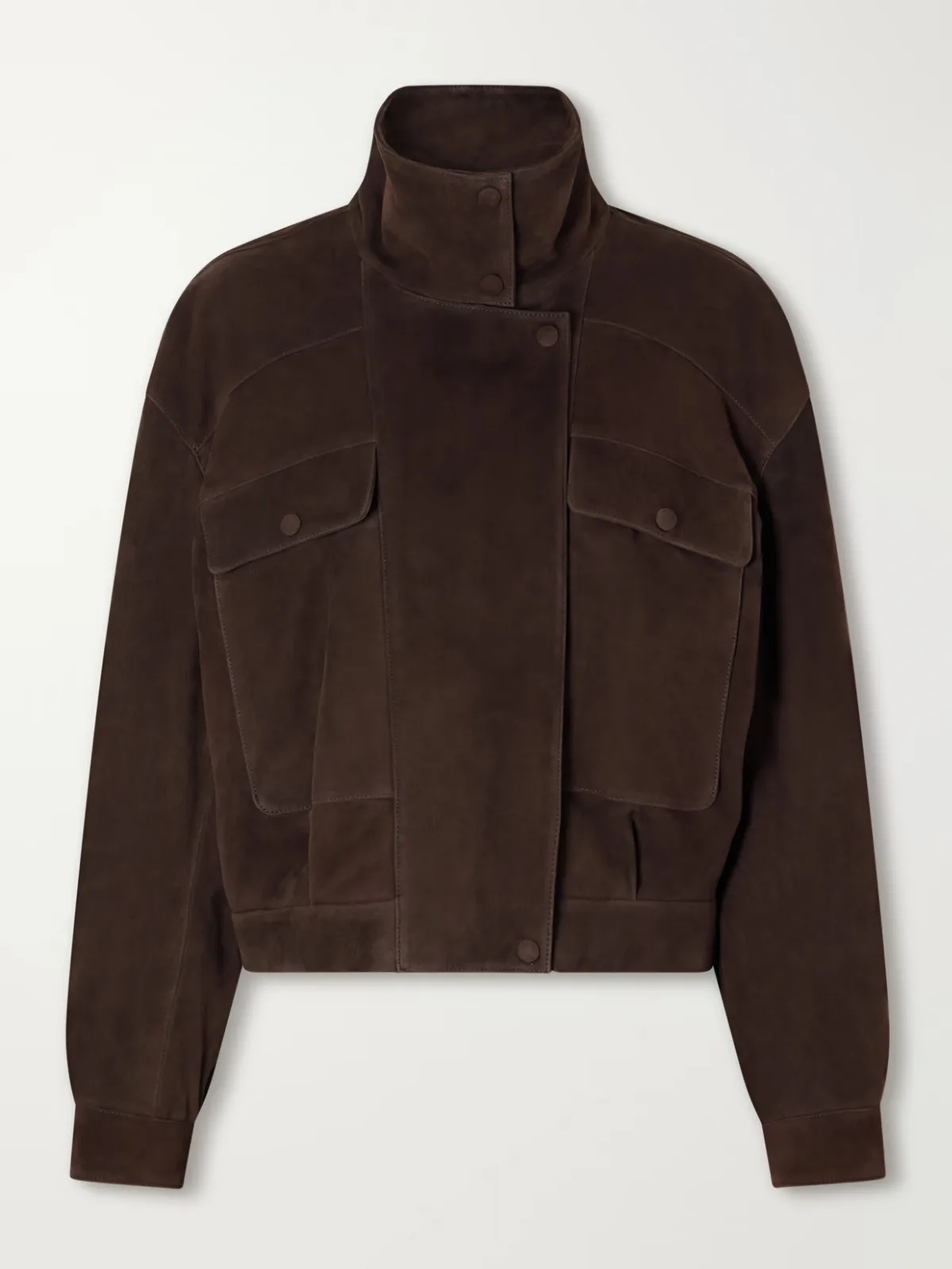 Quincy Paneled Suede Jacket by Nour Hammour