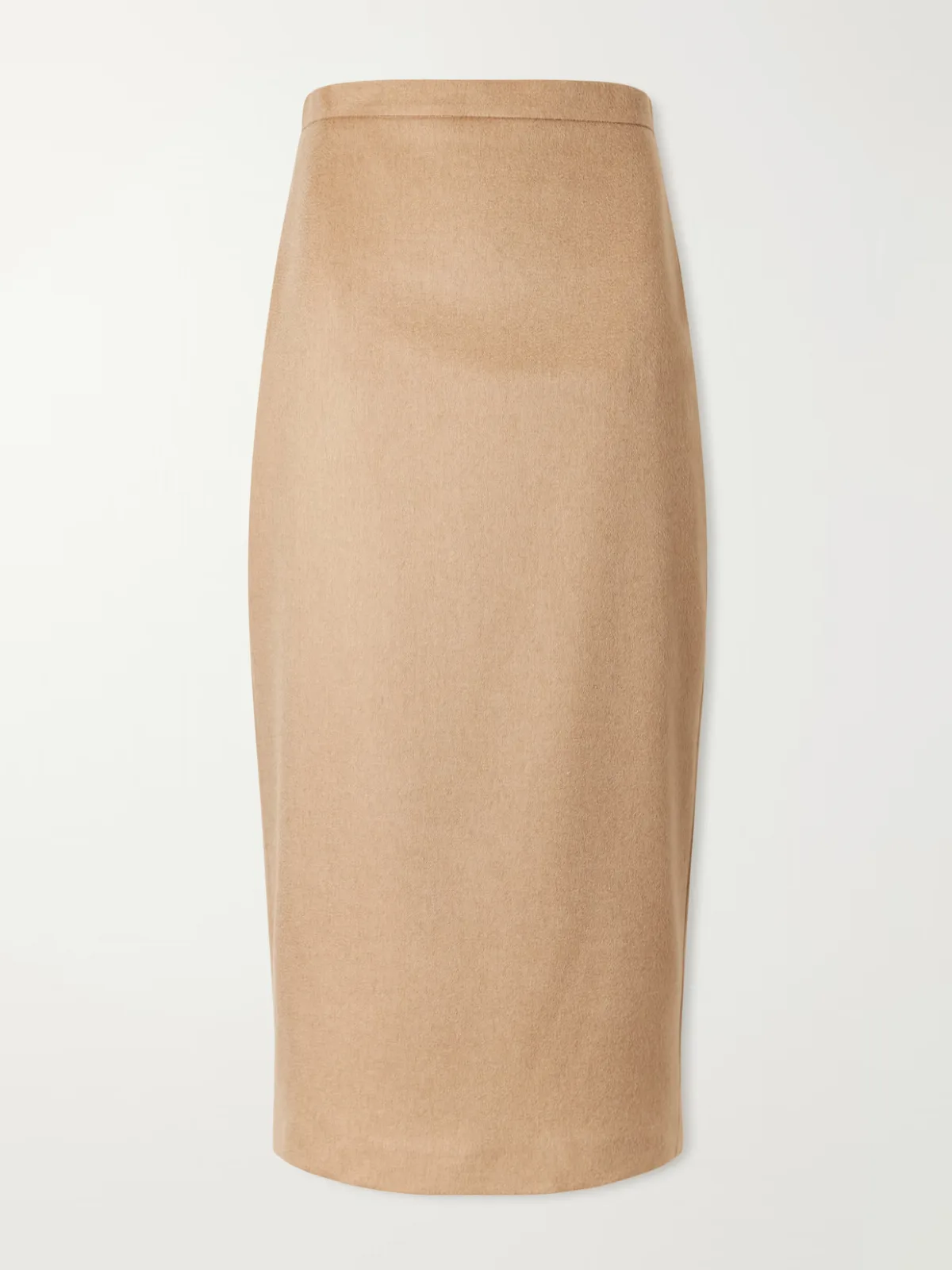 Camel Wool Midi Skirt by Max Mara