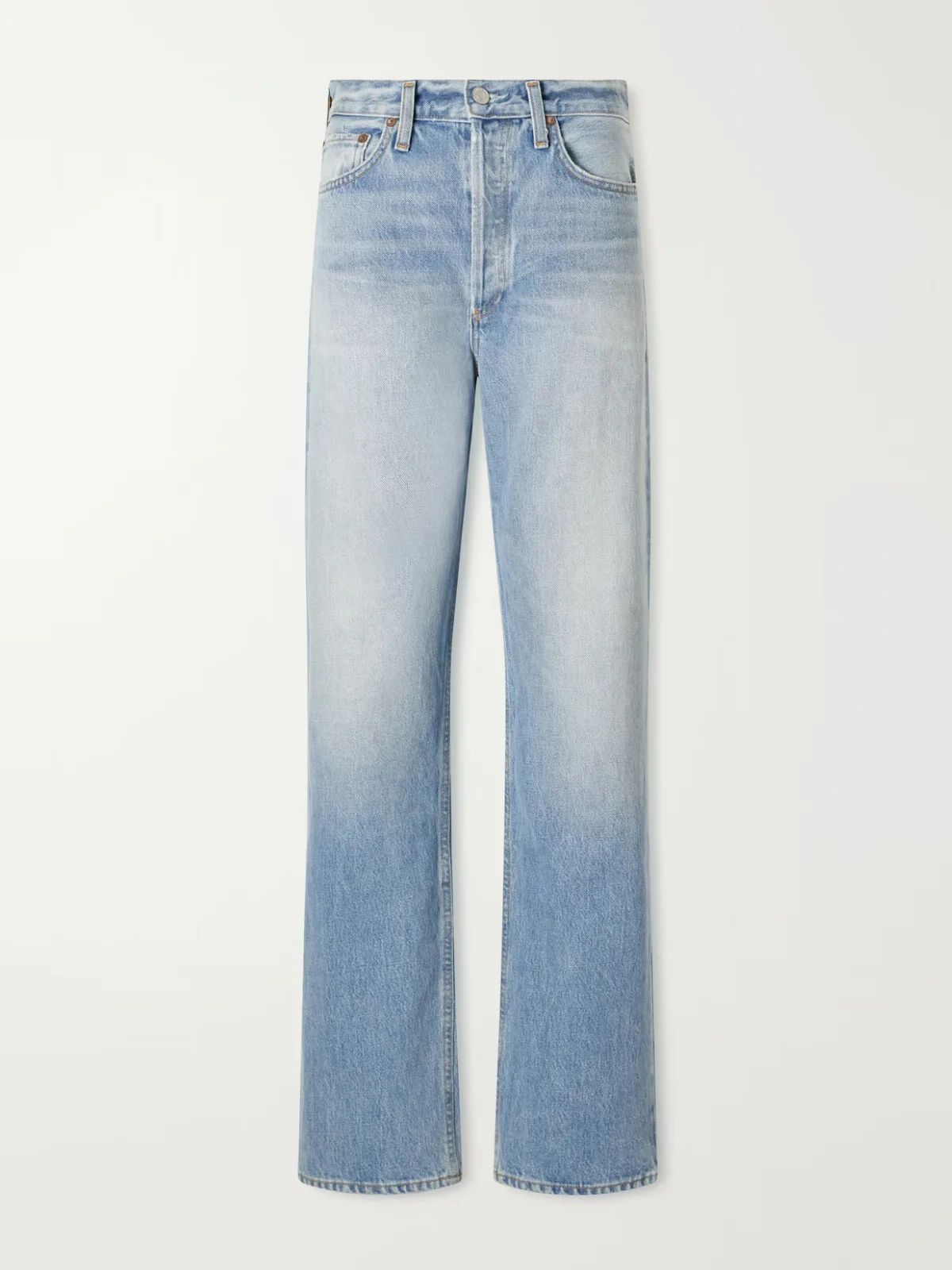 Kelly High-Rise Straight-Leg Jeans by AGOLDE
