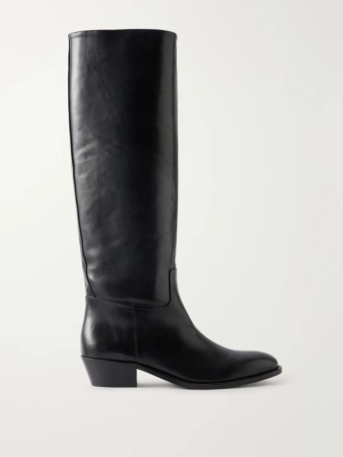 Den 35 Leather Knee Boots by JUDE