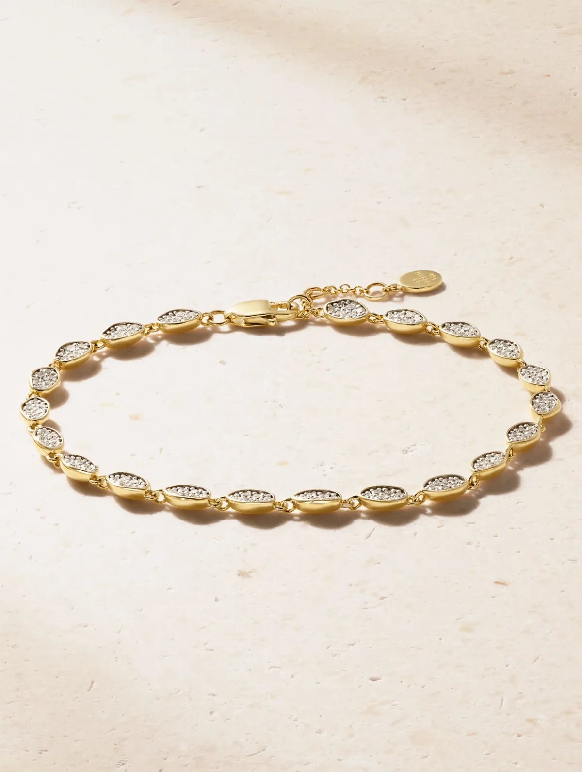Eternity 14-Karat Gold Diamond Bracelet by By Pariah