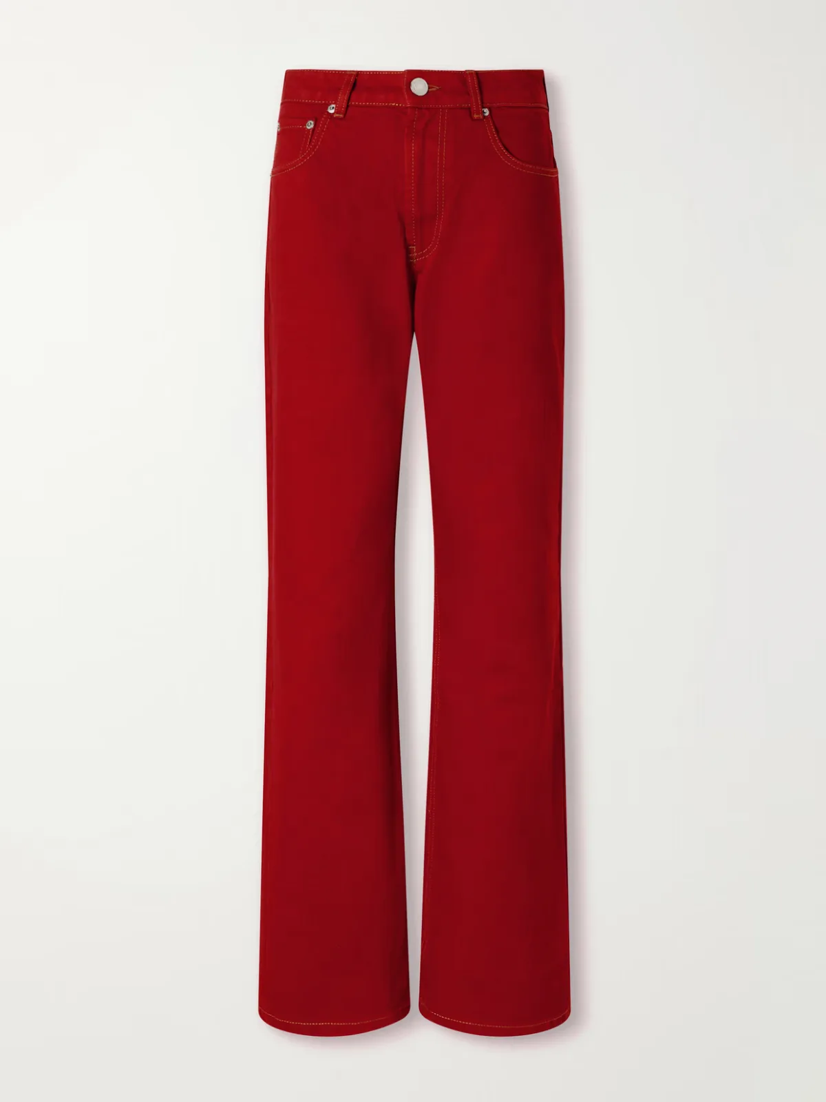 Mid-Rise Wide-Leg Jeans by AMI PARIS