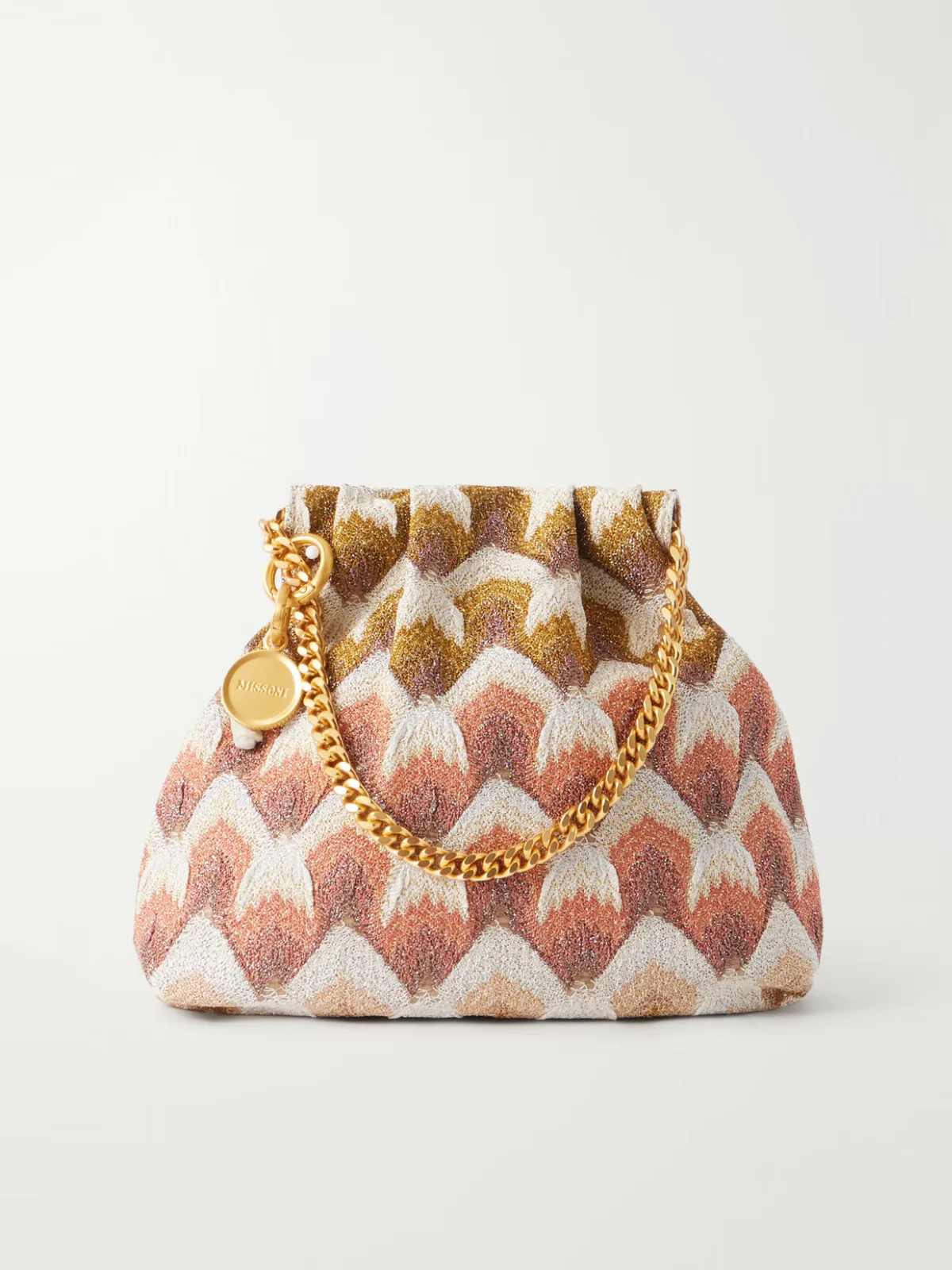 Crochet-Knit Drawstring Bag by Missoni