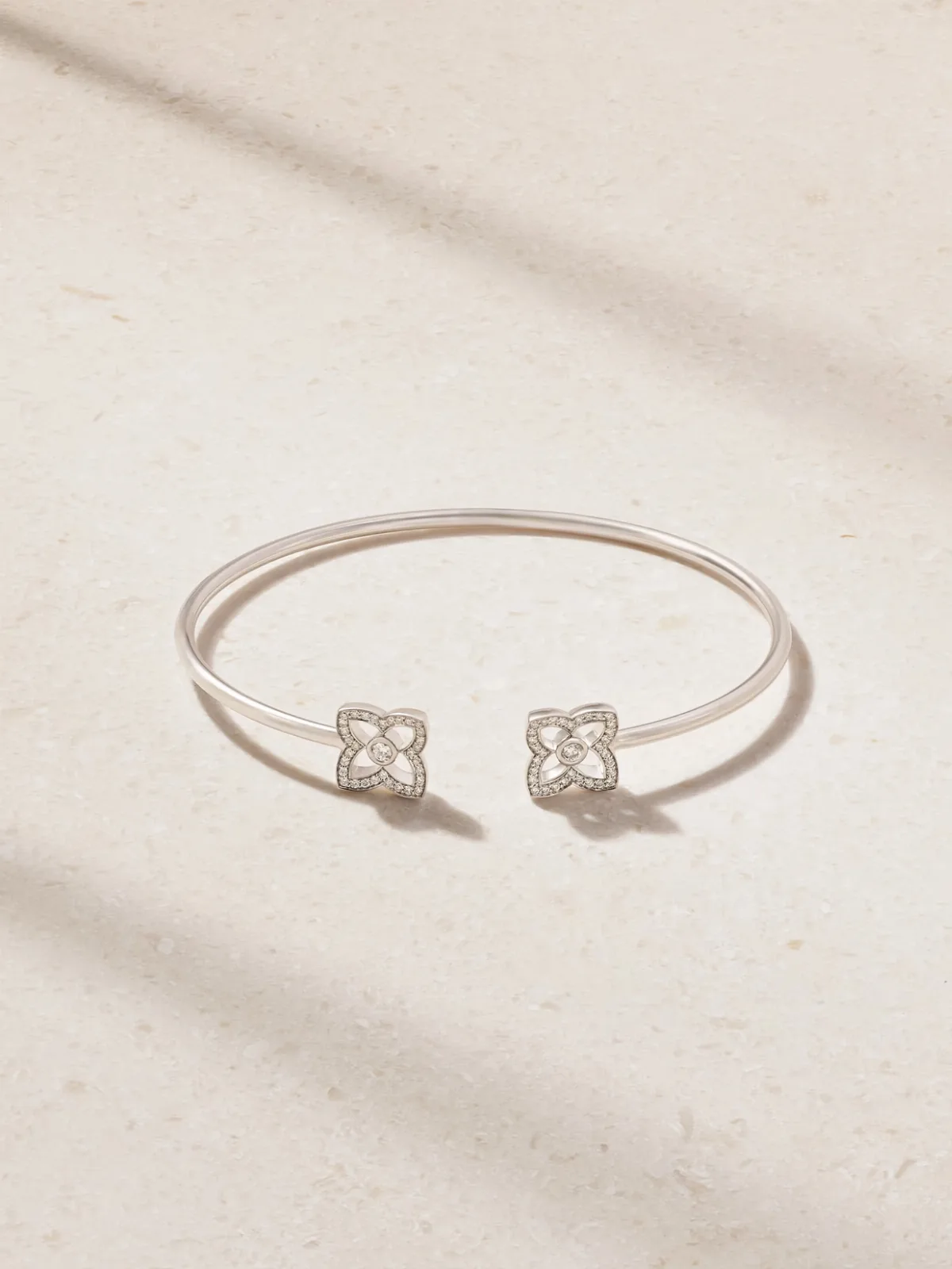 Lotus by De Beers 18-Karat White Gold Diamond Bangle by De Beers London