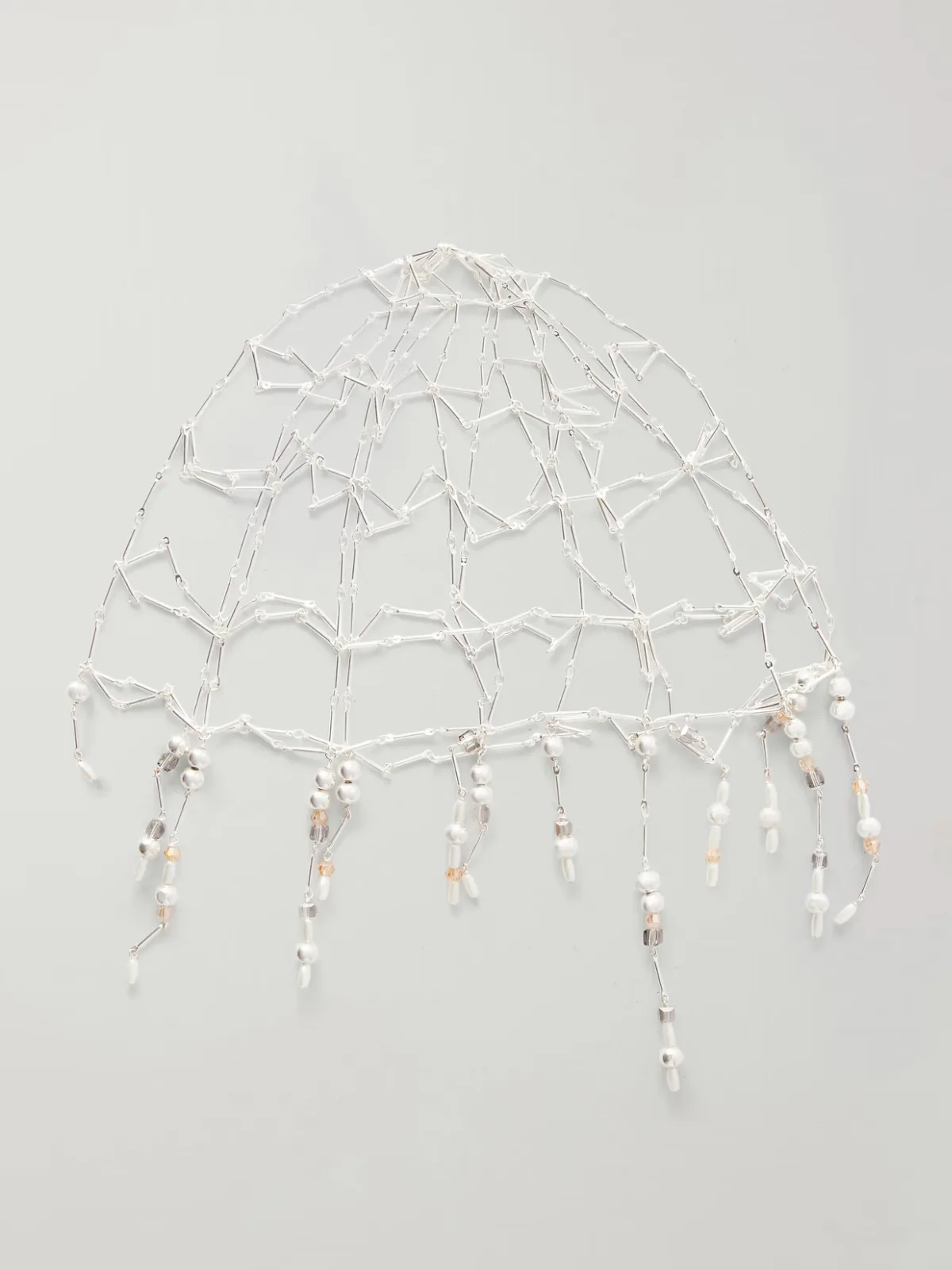 Chainmail Beads-Embellished Headpiece by RABANNE