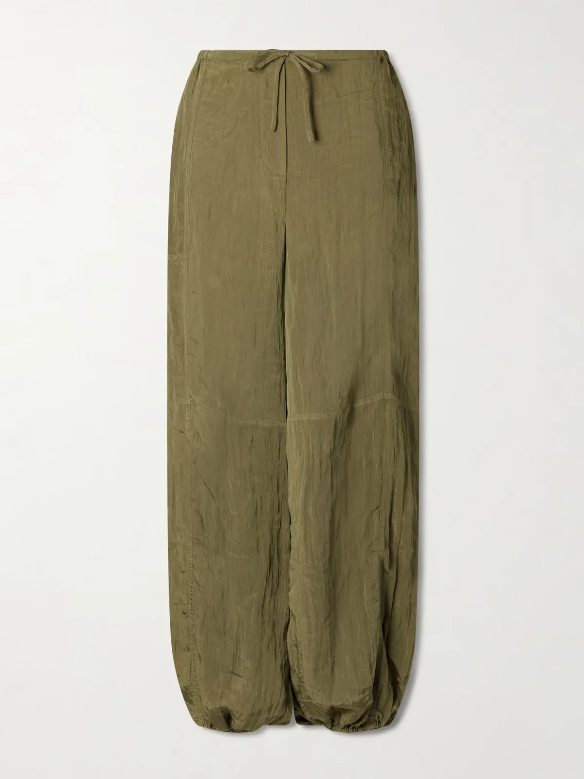 Freya Tapered Crepon Parachute Pants by SIMKHAI