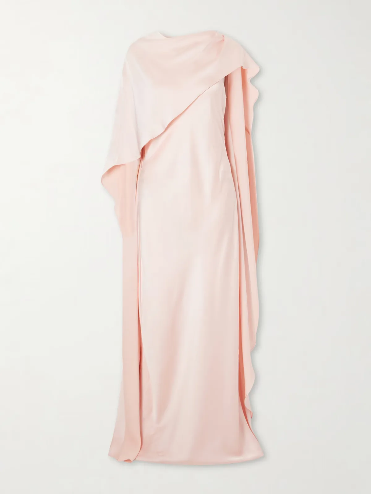 Izel Cape-Effect Satin Gown by SIMKHAI