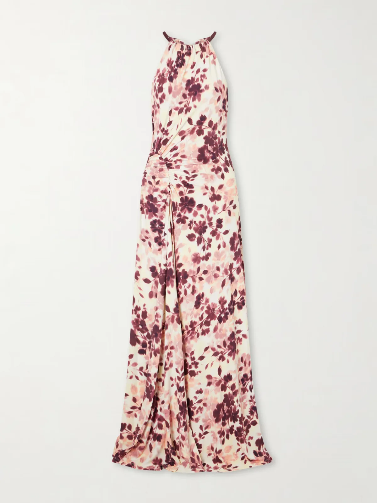 Cerin Printed Jersey Halterneck Gown by SIMKHAI