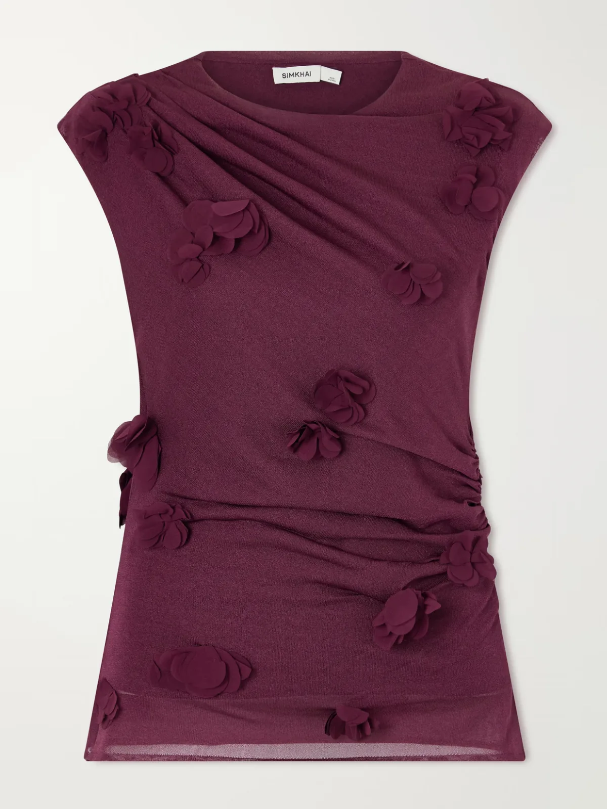 Tessa Appliquéd Tulle Blouse by SIMKHAI