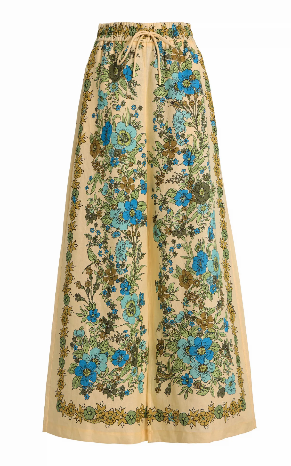 Sophia Printed Linen Wide-Leg Pants by ALÉMAIS