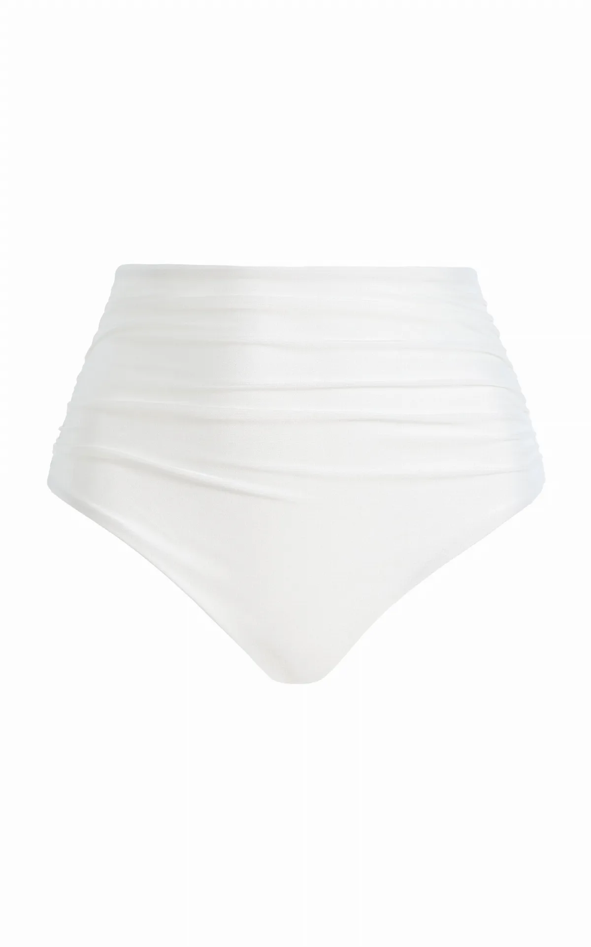 Teya High-Rise Ruched Bikini Bottoms by SIMKHAI