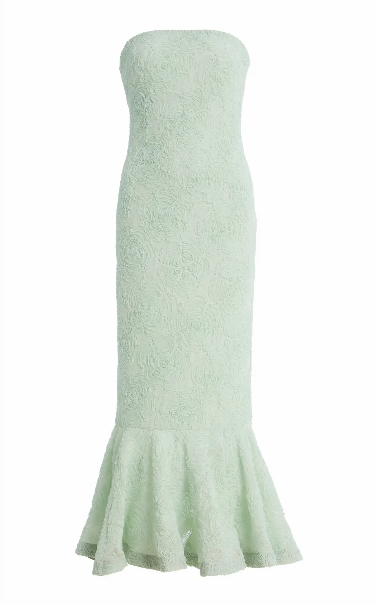 Flower Mesh Flounce Dress by ROTATE