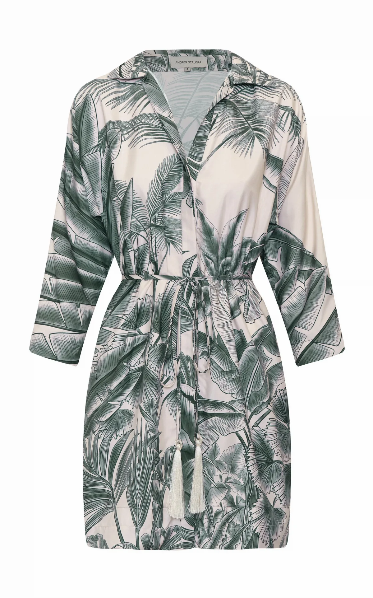Kora Printed Stretch Cotton-Poplin Mini Dress by Andres Otalora
