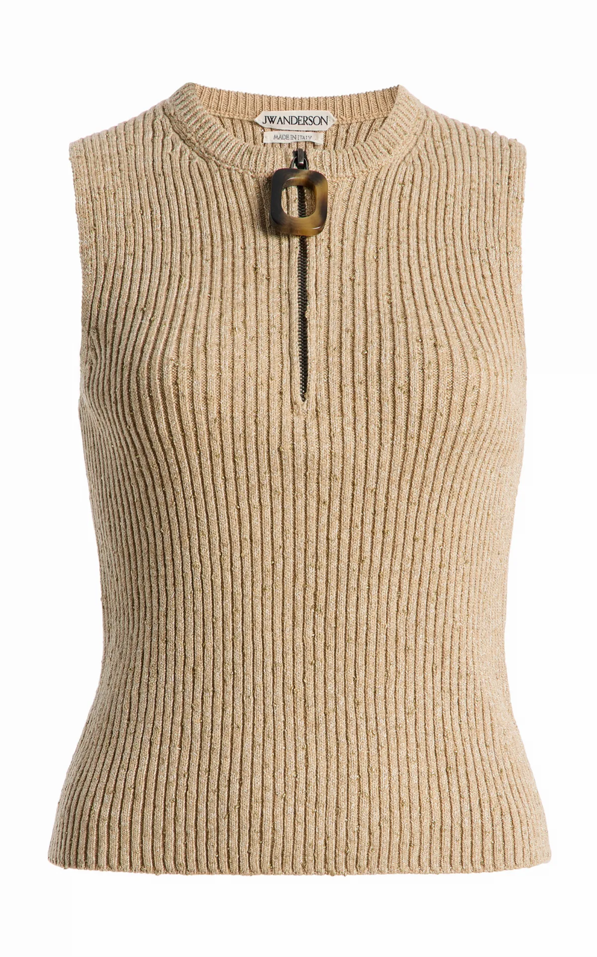 Zipped Cotton-Blend Tank Top by JW Anderson