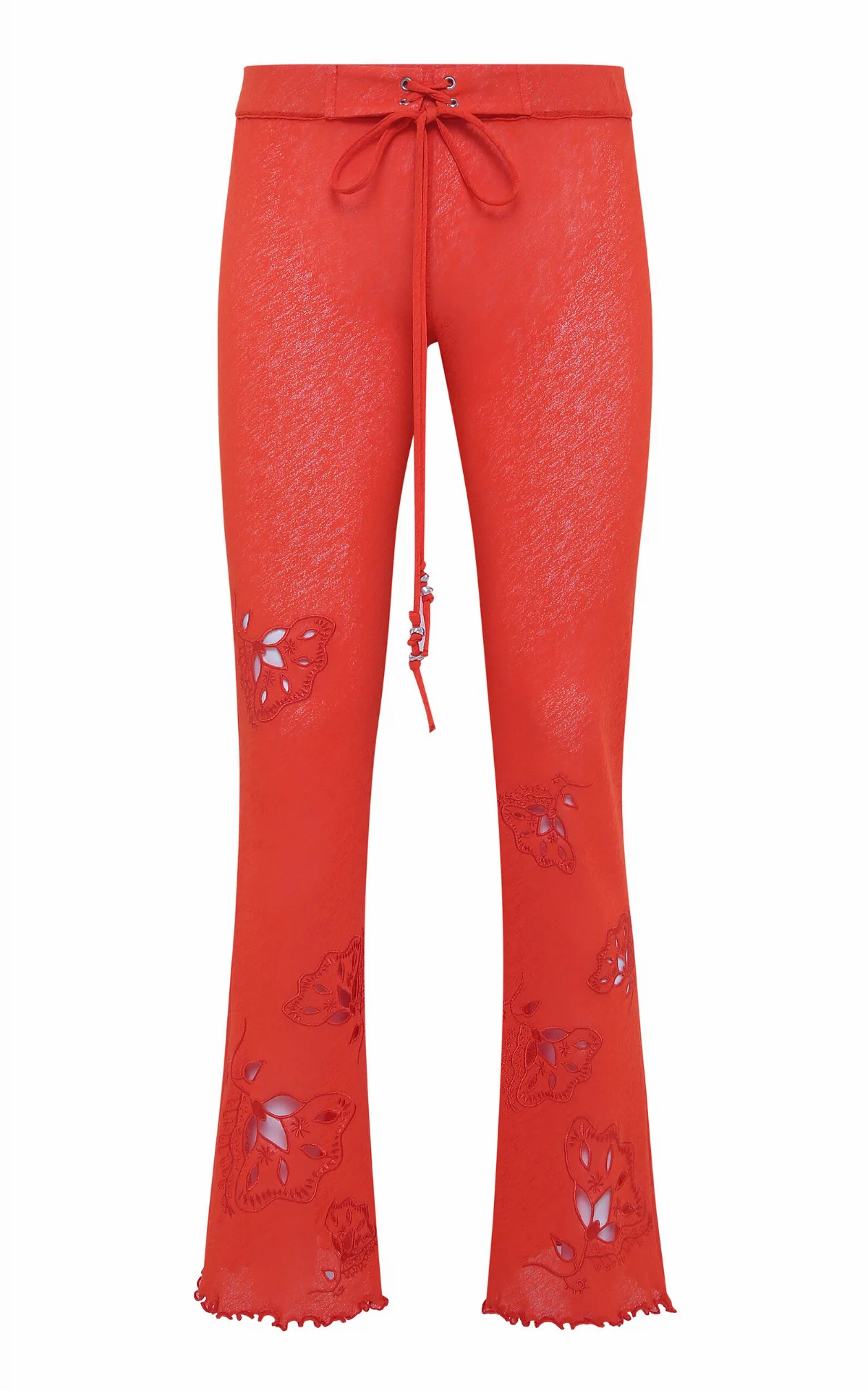 Dania Embroidered Mesh Flared Pants by SIEDRÉS