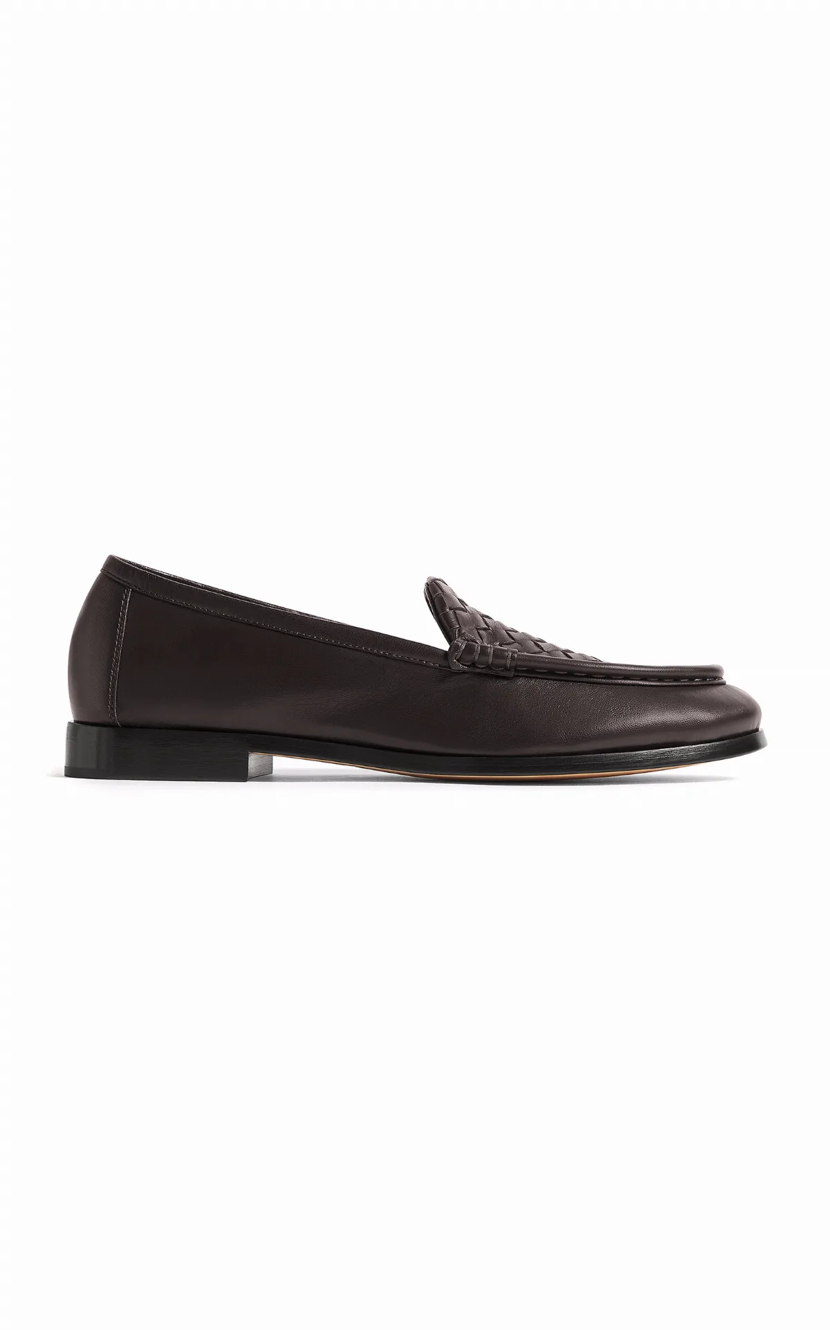 Silenzio Leather Loafers by Bottega Veneta